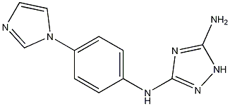 N3-(4-(1H-IMIDAZOL-1-YL)PHENYL)-1H-1,2,4-TRIAZOLE-3,5-DIAMINE Struktur