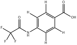 4-(Trifluoroacetylamino)benzoic Acid-d4 Struktur