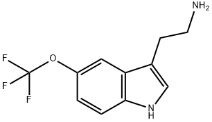 2-(5-(trifluoromethoxy)-1H-indol-3-yl)ethanamine hydrochloride Struktur