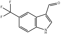 5-(Trifluoromethyl)-1H-indole-3-carboxaldehyde Struktur