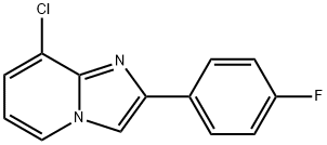 8-Chloro-2-(4-fluorophenyl)imidazo[1,2-a]pyridine Struktur