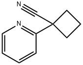 1-(2-Pyridinyl)-cyclobutanecarbonitrile Struktur