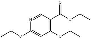 4,6-Diethoxypyridine-3-carboxylic acid ethyl ester Struktur