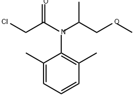 Acetamide, 2-chloro-N-(2,6-dimethylphenyl)-N-(2-methoxy-1-methylethyl)- Struktur