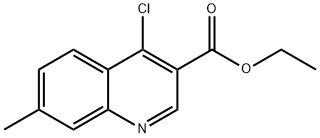 ethyl 4-chloro-7-methylquinoline-3-carboxylate Struktur