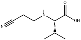 N-(2-Cyanoethyl)-L-valine Struktur