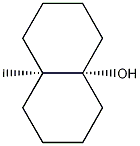 4A-(2H)-Naphthalenol, octahydro-8A-methyl-, cis- Struktur