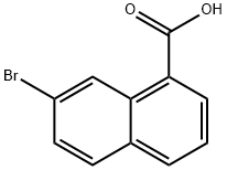 7-Bromonaphthalene-1-carboxylic acid Struktur