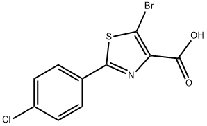 5-Bromo-2-(4-chlorophenyl)thiazole-4-carboxylic acid Struktur