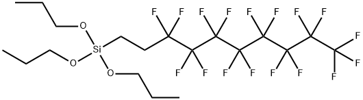 (3,3,4,4,5,5,6,6,7,7,8,8,9,9,10,10,10-Heptadecafluorodecyl)tripropoxysilane Struktur