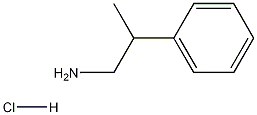 Phenethylamine, beta-methyl-, hydrochloride, (+-)- Struktur