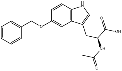 N-ACETYL-5-BENZYLOXY-DL-TRYPTOPHAN Struktur