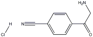 4-(2-aminoacetyl)benzonitrile hydrochloride Struktur