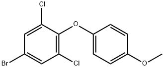 5-BROMO-1,3-DICHLORO-2-(4-METHOXYPHENOXY)BENZENE Struktur