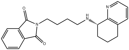 2-[4-[((S)-5,6,7,8-Tetrahydroquinolin-8-yl)amino]butyl]isoindole-1,3-dione Struktur