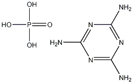 1,3,5-triazine-2,4,6-triamine  phosphate Struktur