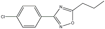 3-(4-Chlorophenyl)-5-propyl-1,2,4-oxadiazole Struktur