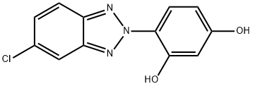 4-(5-Chloro-2H-benzotriazol-2yl)-1,3-Benzenediol Struktur