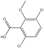 Benzoic acid, 3,6-dichloro-2-methoxy- Struktur