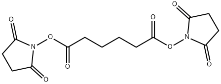 Di(N-succinimidyl) adipate Struktur