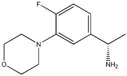 Benzenemethanamine, 4-fluoro-.alpha.-methyl-3-(4-morpholinyl)-, (.alpha.S)- Struktur