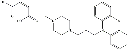 Phenothiazine, 10-(3-(4-methyl-1-piperazinyl)propyl)-, maleate Struktur