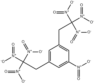 1-Nitro-3,5-bis(2,2,2-trinitroethyl)-benzene Struktur