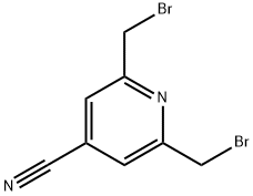 2,6-Bis(bromomethyl)-4-cyanopyridine Struktur