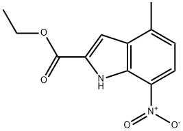 ethyl 4-methyl-7-nitro-1H-indole-2-carboxylate Struktur