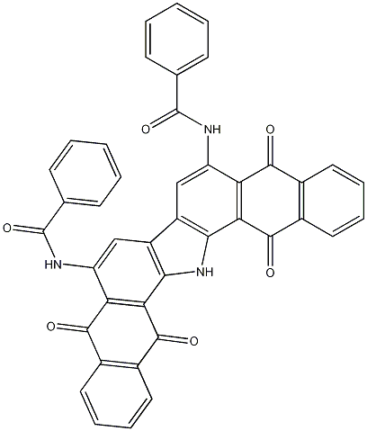 Benzamide, N,N'-(10,15,16,17-tetrahydro-5,10,15,17-tetraoxo-5H-dinaphtho(2,3-A:2',3'-I)carbazole-6,9-diyl)bis- Struktur