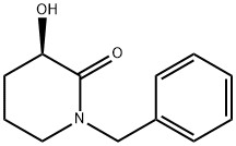 (R)-1-benzyl-3-hydroxypiperidin-2-one Struktur