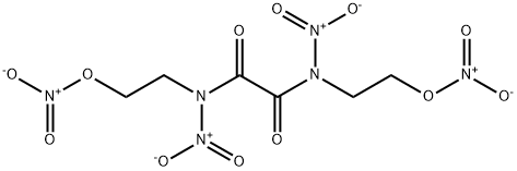 N,N'-Bis(2-hydroxyethyl)-N,N'-dinitro-oxamide dinitrate Struktur