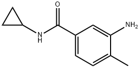 3-amino-N-cyclopropyl-4-methylbenzamide Struktur