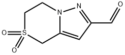 6,7-dihydro-4H-pyrazolo[5,1-c][1,4]thiazine-2-carbaldehyde dioxide Struktur