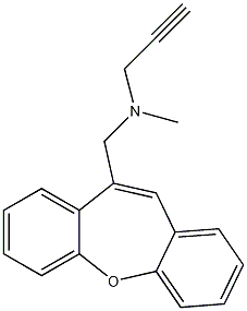 dibenzo(b,f)oxepin-10-ylmethyl-methyl-prop-2-ynyl-amine Struktur