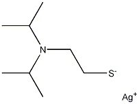 2-[BIS(1-METHYLETHYL)AMINO]ETHANETHIOLSILVERSALT Struktur