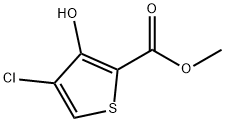 METHYL 4-CHLORO-3-HYDROXYTHIOPHENE-2-CARBOXYLATE Struktur