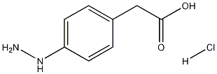 (4-hydrazinophenyl)acetic acid hydrochloride Struktur