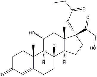 Hydrocortisone 17-Propionate Struktur