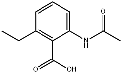 2-(Acetylamino)-6-ethylbenzoic acid Struktur