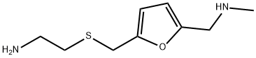 5-[[(2-Aminoethyl)thio]methyl]-N-methyl-2-furanmethanamine Struktur