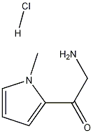 2-amino-1-(1-methyl-1H-pyrrol-2-yl)ethanone hydrochloride Struktur