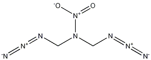 1-Azido-N-(azidomethyl)-N-nitro-methanamine Struktur