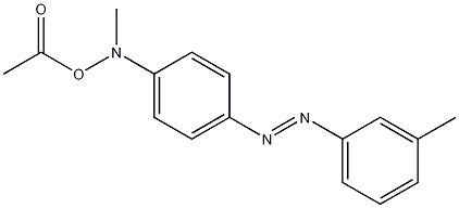 Benzenamine, N-(acetyloxy)-N-methyl-4-((3-methylphenyl)azo)- Struktur