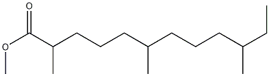 methyl 2,6,10-trimethyldodecanoate Struktur