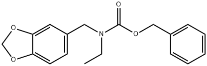 benzyl (benzo[d][1,3]dioxol-5-ylmethyl)(ethyl)carbamate Struktur