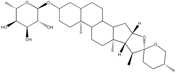 beta-D-Galactopyranoside, (3beta,5alpha,25R)-spirostan-3-yl 6-deoxy- Struktur