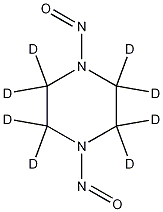 1,4-Dinitrosopiperazine-d8 Struktur