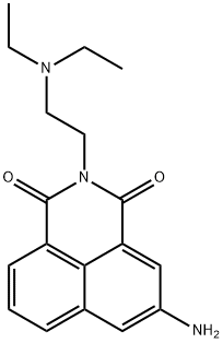 3-Amino-N-(2-diethylaminoethyl)-1,8-naphthalimide Struktur