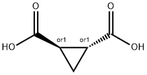 trans-1,2-Cyclopropanedicarboxylic acid Struktur